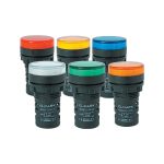 ELMARK LED jelzlámpa, 230V AC, piros, d=22mm