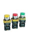 ELMARK LED-es ipari nyomógomb, EL2-BW3471, 110V, 6A, piros