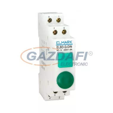 ELMARK nyomógomb jelzlámpával, 20A, 230V, 1Z+2NY, sárga