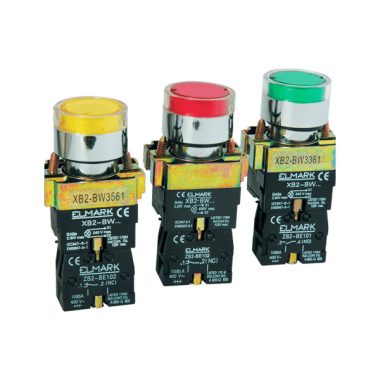 ELMARK LED industrial push button, EL2-BW3671, 230V, 6A, kék