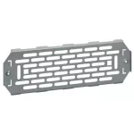 LEGRAND 401726 Perforált szerelőlap, kalapsín helyett használható, a nem moduláris készülékek beépítéséhez, 2, 3 vagy 4 soros elosztószekrényhez, magasság 150 mm