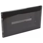 LEGRAND 401756 Practibox3 süllyesztett kiselosztó, átlátszó füstszínű ajtóval, védőföld és nulla elosztókapoccsal, 1 sor 18 modul, 234x422