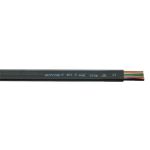    Cablu plat H07VVH6-F 4x1,5mm2 pentru tensiune joasa și medie pentru utilizare mecanică  PVC 450 / 750V negru