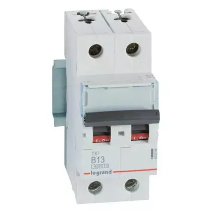 LEGRAND 403386 TX3 kismegszakító 2P B13 6000A/6kA BIC