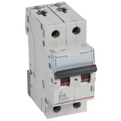 LEGRAND 403387 TX3 kismegszakító 2P B16 6000A/6kA BIC