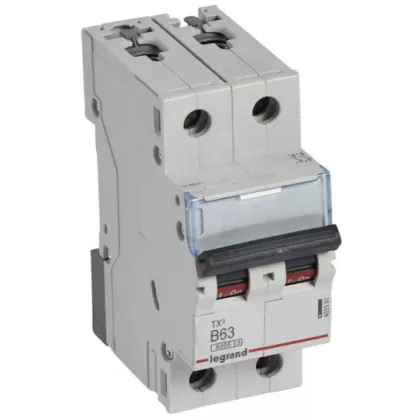 LEGRAND 403393 TX3 kismegszakító 2P B63 6000A/6kA BIC
