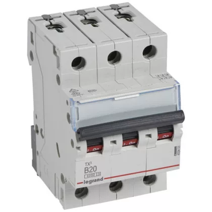 LEGRAND 403403 TX3 kismegszakító 3P B20 6000A/6kA BIC