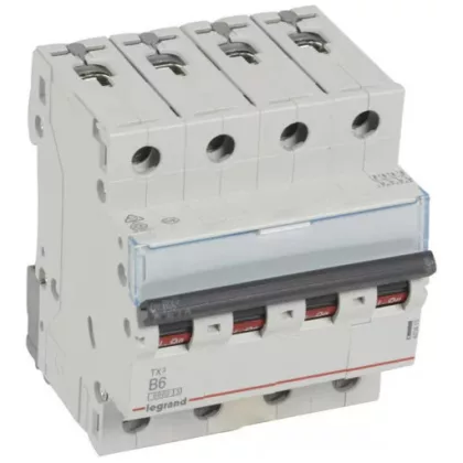 LEGRAND 403413 TX3 kismegszakító 4P B6 6000A/6kA BIC