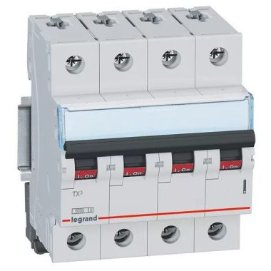 LEGRAND 403416 TX3 kismegszakító 4P B13 6000A/6kA BIC