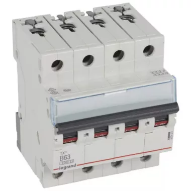 LEGRAND 403423 TX3 kismegszakító 4P B63 6000A/6kA BIC