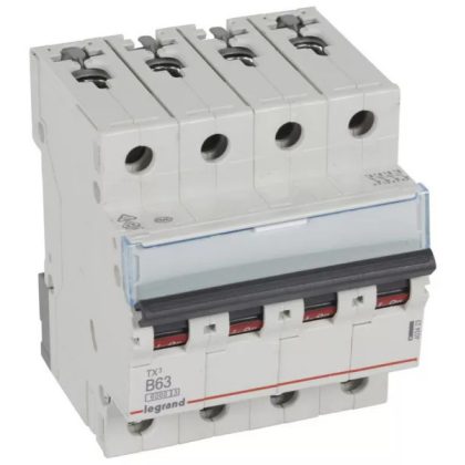 LEGRAND 403423 TX3 kismegszakító 4P B63 6000A/6kA BIC