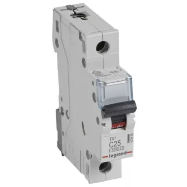 LEGRAND 403436 TX3 kismegszakító 1P C25 6000A/6kA BIC LEGRAND 403436 TX3 kismegszakító 1P C25 6000A/6kA BIC
