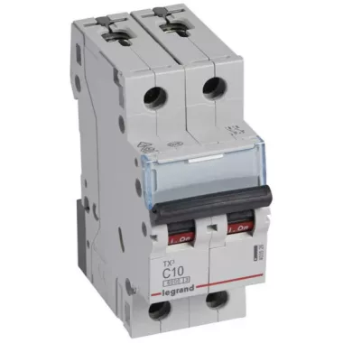 LEGRAND 403526 TX3 kismegszakító 2P C10 6000A/6kA BIC