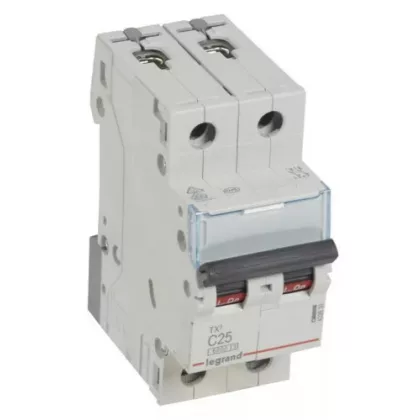 LEGRAND 403530 TX3 kismegszakító 2P C25 6000A/6kA BIC