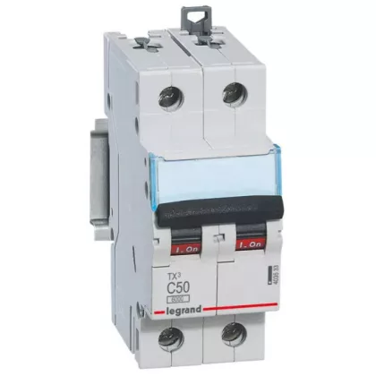 LEGRAND 403533 TX3 kismegszakító 2P C50 6000A/6kA BIC