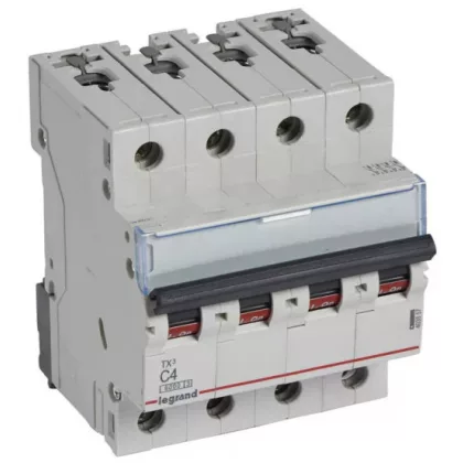 LEGRAND 403557 TX3 kismegszakító 4P C4 6000A/6kA BIC