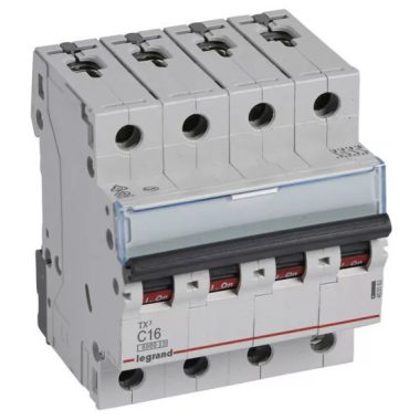 LEGRAND 403562 TX3 kismegszakító 4P C16 6000A/6kA BIC