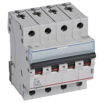 LEGRAND 403562 TX3 kismegszakító 4P C16 6000A/6kA BIC