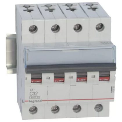 LEGRAND 403565 TX3 kismegszakító 4P C32 6000A/6kA BIC