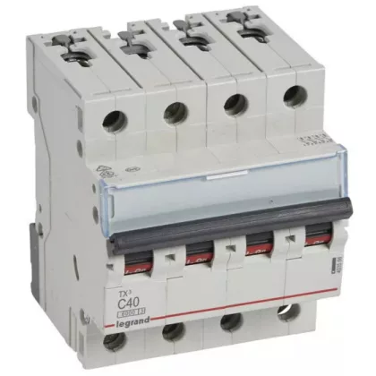 LEGRAND 403566 TX3 kismegszakító 4P C40 6000A/6kA BIC