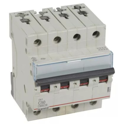LEGRAND 403567 TX3 kismegszakító 4P C50 6000A/6kA BIC