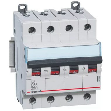 LEGRAND 403568 TX3 kismegszakító 4P C63 6000A/6kA BIC