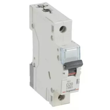 LEGRAND 403722 TX3 kismegszakító 1P D20 6000A/6kA BIC LEGRAND 403722 TX3 kismegszakító 1P D20 6000A/6kA BIC