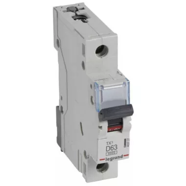 LEGRAND 403727 TX3 kismegszakító 1P D63 6000A/6kA BIC LEGRAND 403727 TX3 kismegszakító 1P D63 6000A/6kA BIC