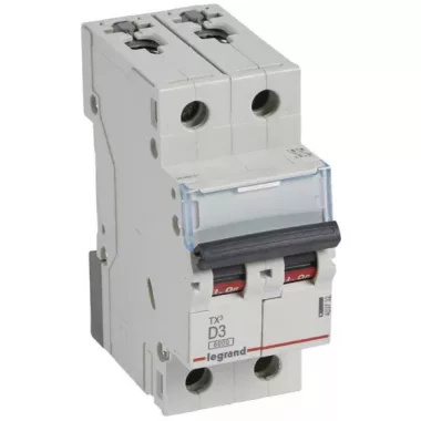 LEGRAND 403732 TX3 kismegszakító 2P D3 6000A/6kA BIC
