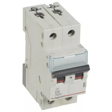 LEGRAND 403733 TX3 kismegszakító 2P D4 6000A/6kA BIC