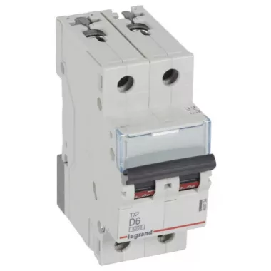 LEGRAND 403734 TX3 kismegszakító 2P D6 6000A/6kA BIC