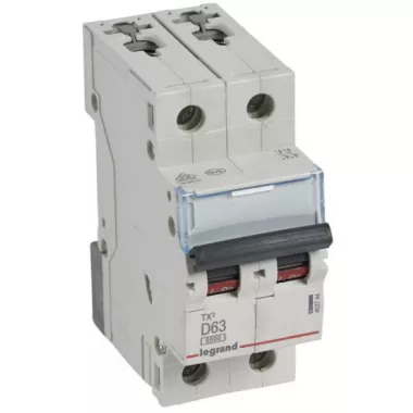 LEGRAND 403744 TX3 kismegszakító 2P D63 6000A/6kA BIC
