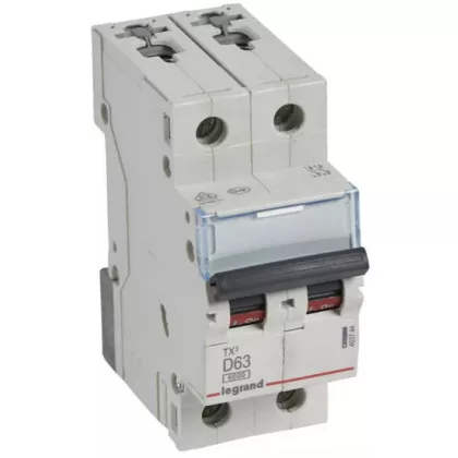 LEGRAND 403744 TX3 kismegszakító 2P D63 6000A/6kA BIC