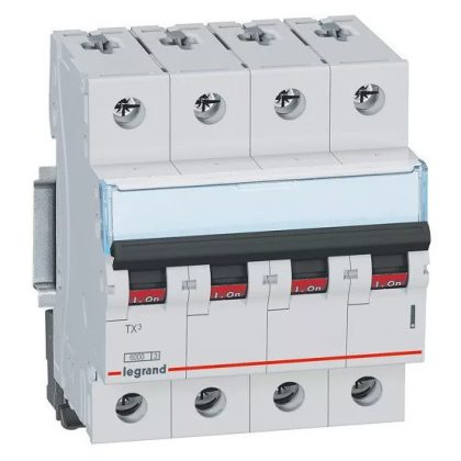 LEGRAND 403765 TX3 kismegszakító 4P D2 6000A/6kA BIC