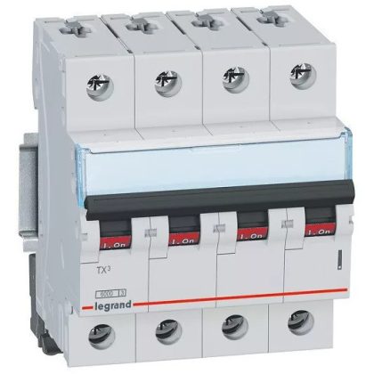 LEGRAND 403769 TX3 kismegszakító 4P D8 6000A/6kA BIC