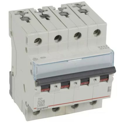 LEGRAND 403774 TX3 kismegszakító 4P D25 6000A/6kA BIC