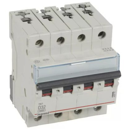 LEGRAND 403775 TX3 kismegszakító 4P D32 6000A/6kA BIC