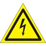 Lámpajeles öntapadó felirat, sárga, 40x40x40mm