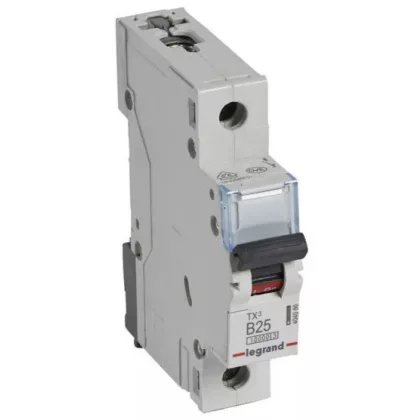 LEGRAND 404086 TX3 kismegszakító 1P B25 10000A/10kA BIC