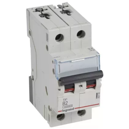 LEGRAND 404106 TX3 kismegszakító 2P B2 10000A/10kA BIC