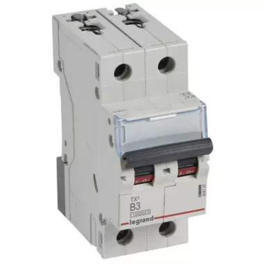 LEGRAND 404107 TX3 kismegszakító 2P B3 10000A/10kA BIC