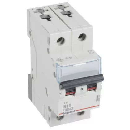 LEGRAND 404110 TX3 circuit breaker 2P B10 10000A/10kA BIC