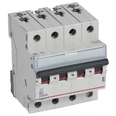 LEGRAND 404148 TX3 circuit breaker 4P B2 10000A/10kA BIC