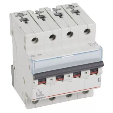 LEGRAND 404155 TX3 kismegszakító 4P B20 10000A/10kA BIC