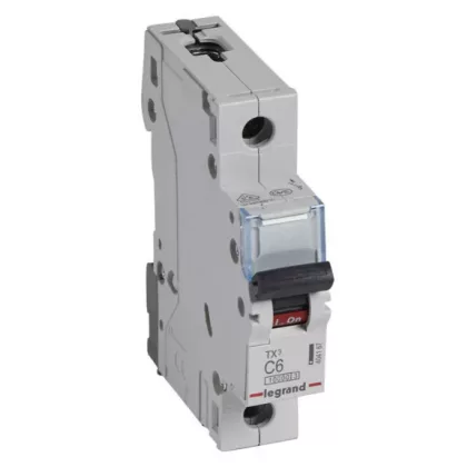 LEGRAND 404167 TX3 kismegszakító 1P C6 10000A/10kA BIC