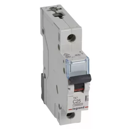 LEGRAND 404173 TX3 kismegszakító 1P C25 10000A/10kA BIC