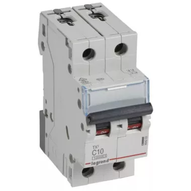 LEGRAND 404203 TX3 kismegszakító 2P C10 10000A/10kA BIC
