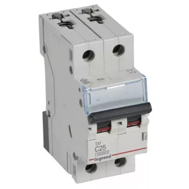 LEGRAND 404207 TX3 kismegszakító 2P C25 10000A/10kA BIC