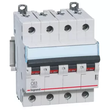 LEGRAND 404262 TX3 kismegszakító 4P C63 10000A/10kA BIC