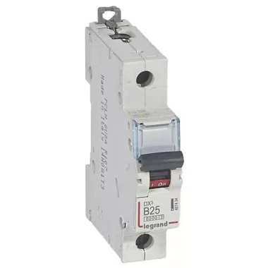 LEGRAND 407434 DX3 kismegszakító 1P B25 6000A/10kA